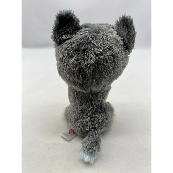 TY Beanie Boos - SLUSH the Husky (Glittery Eyes) (NO TY HANG TAG) 6" Plush - Picture 3 of 5